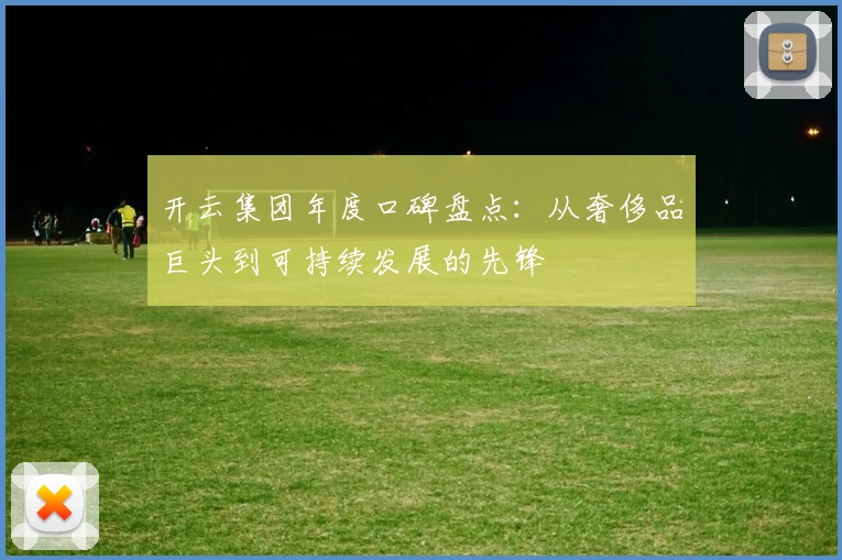 开云集团年度口碑盘点：从奢侈品巨头到可持续发展的先锋